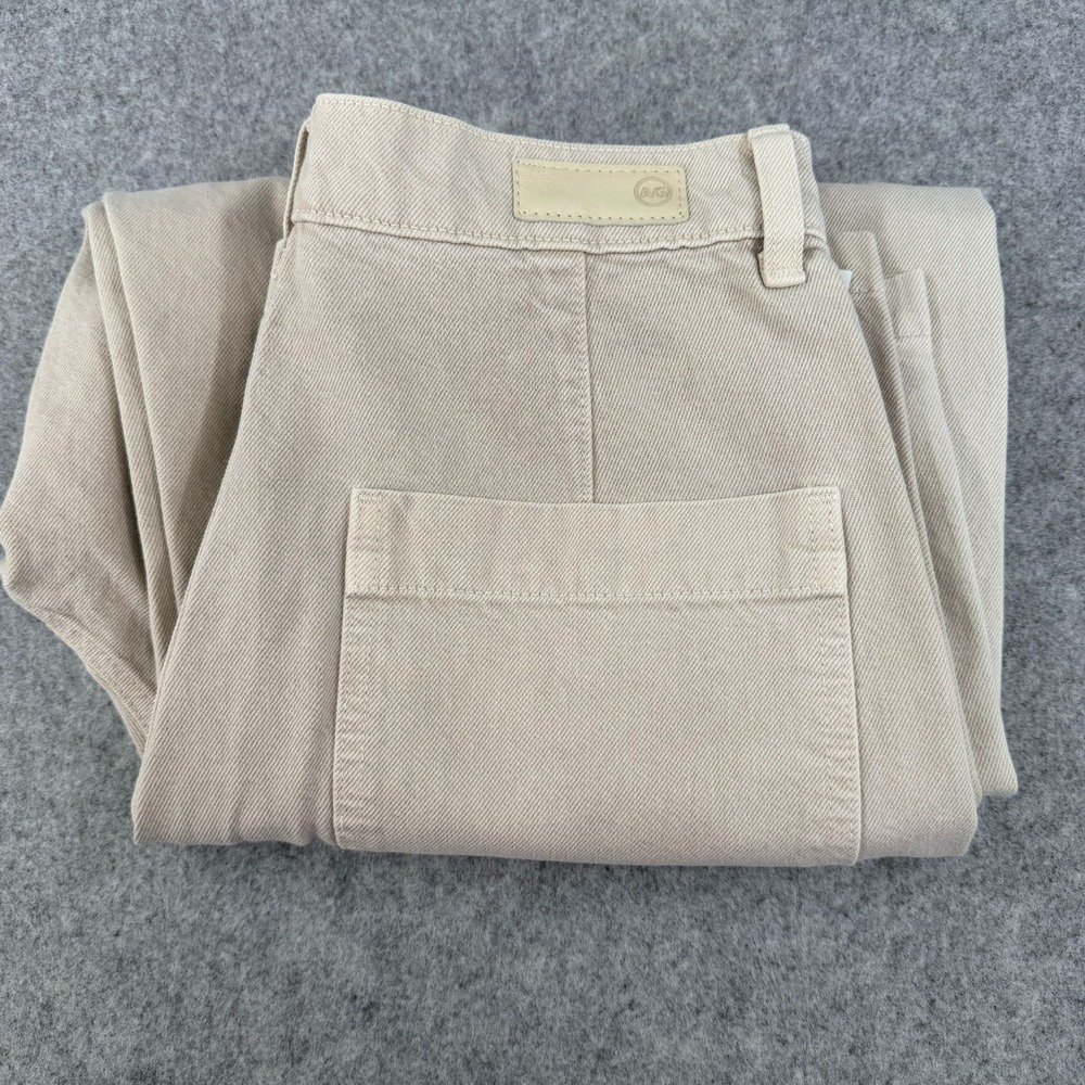 New AG Jeans‎ Camille Barrel Utility Wide Leg Pants 26 Beige Cropped loose Fit